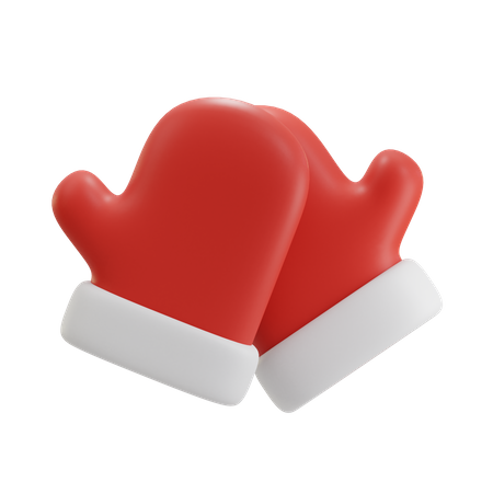 Luvas de natal  3D Icon