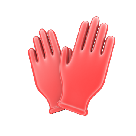 Luvas de proteção  3D Icon