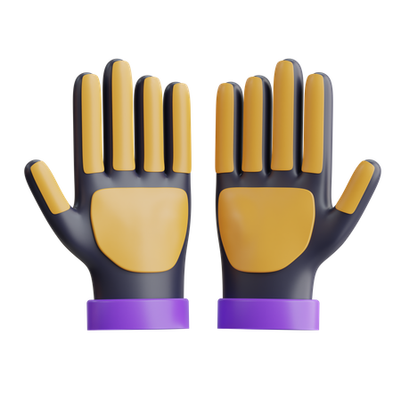 Luvas de proteção  3D Icon