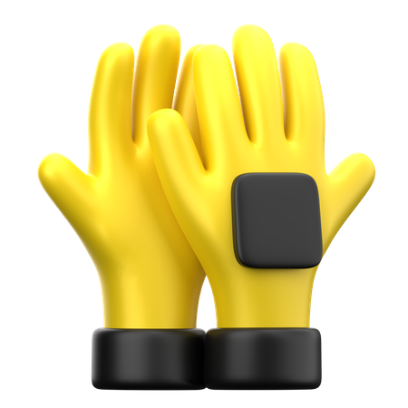 Luvas de proteção  3D Icon