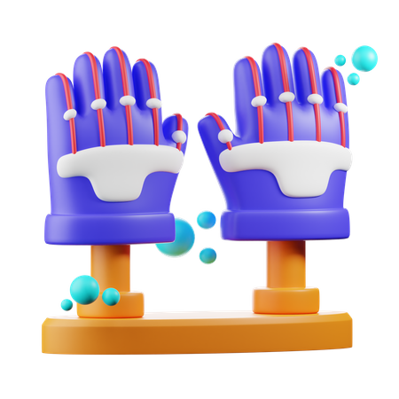 Luvas de realidade virtual  3D Icon