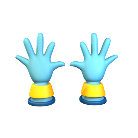 Luvas de trabalhador  3D Icon