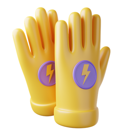 Luvas elétricas  3D Icon