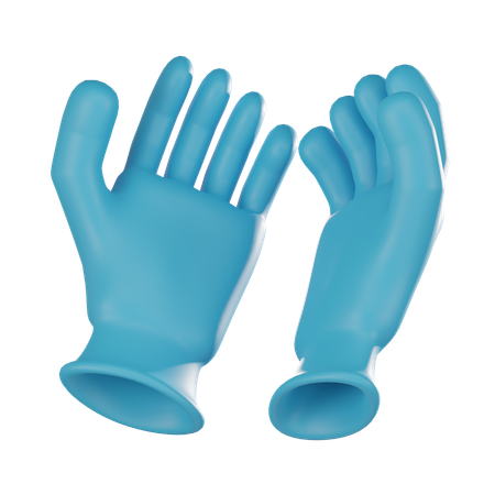 Luvas Médicas  3D Icon