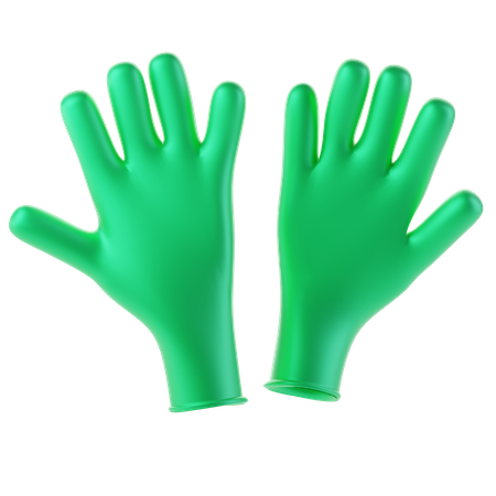 Luvas sanitárias  3D Icon