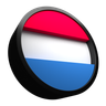 luxembourg flag 3d