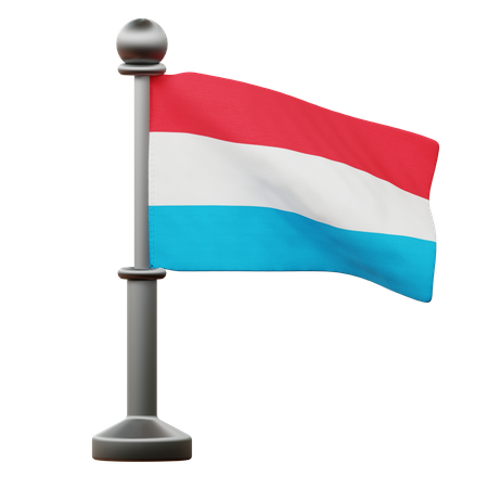 Luxembourg Flag  3D Icon