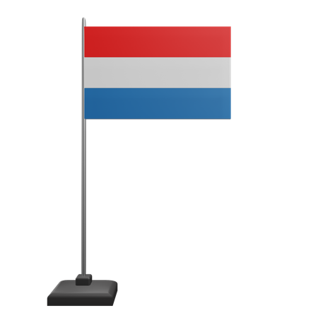 Luxemburg-Flagge  3D Icon