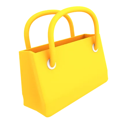 Luxury Shopping Bag  3D Illustration