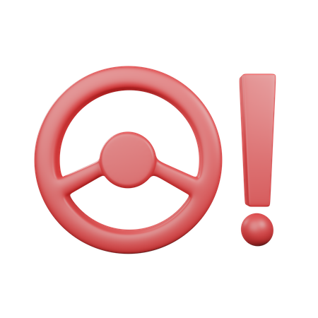 Luz de advertencia de dirección asistida  3D Icon