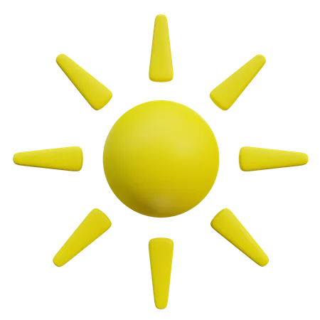 Luz do sol  3D Icon