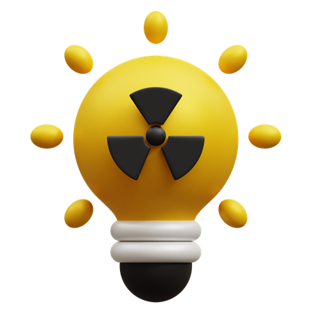 Luz nuclear  3D Icon