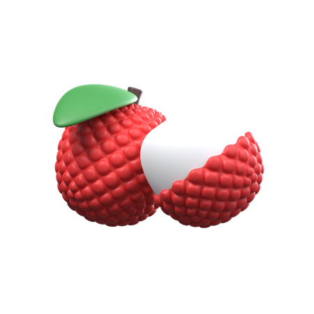 Lychee Slices  3D Icon