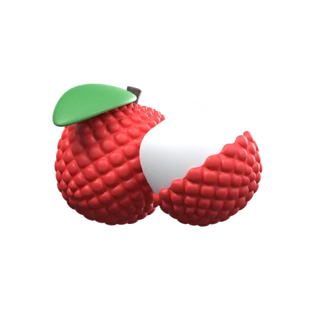 Lychee Slices  3D Icon