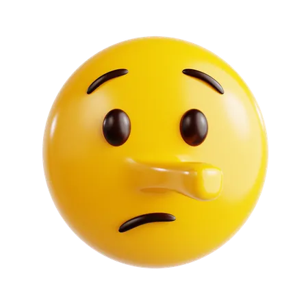 Lying Emoji  3D Icon
