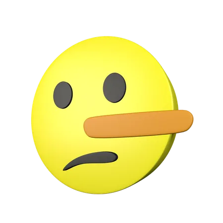 Lying Face  3D Icon