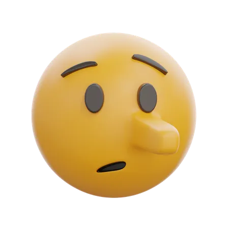 Lying Face  3D Icon