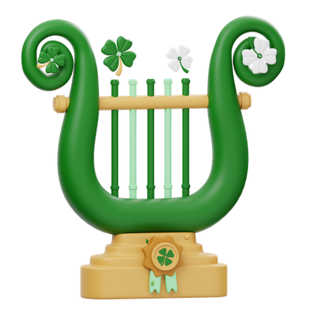 Lyre Music  3D Icon