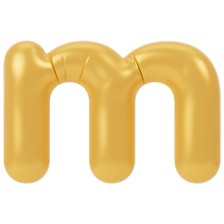 M  3D Icon