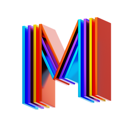 M  3D Icon