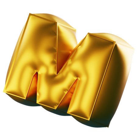 M  3D Icon