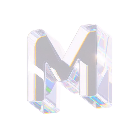 M  3D Icon