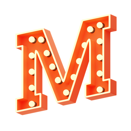 M  3D Icon