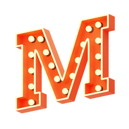 M  3D Icon