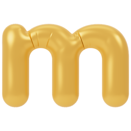 M  3D Icon