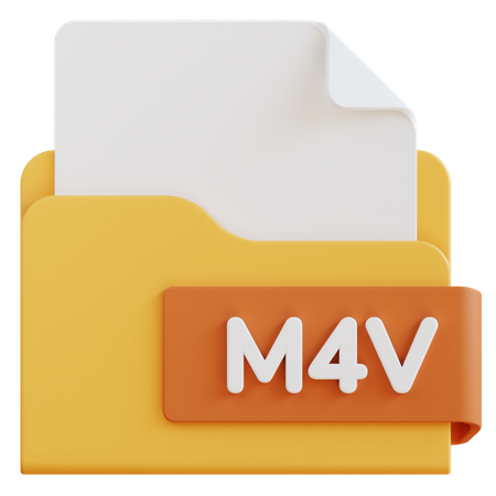 M 4 V File  3D Icon