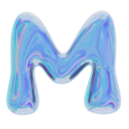 M Abstract Shape  3D Icon