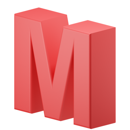 M alfabeto  3D Icon