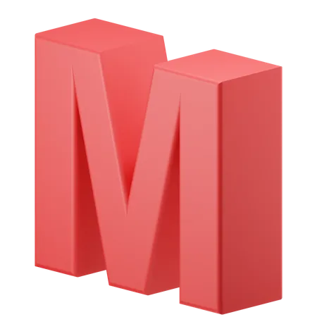 M alfabeto  3D Icon