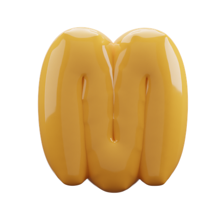 M  Alphabet  3D Icon