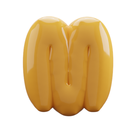 M  Alphabet  3D Icon