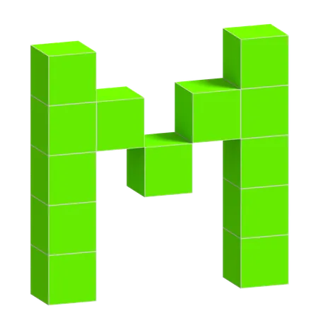 M Alphabet  3D Icon