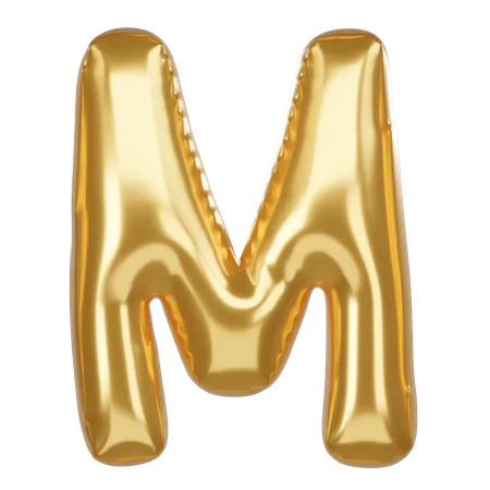 M Alphabet  3D Icon