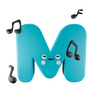 m alphabet symbol