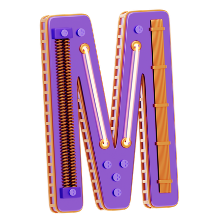 Buchstabe m  3D Icon