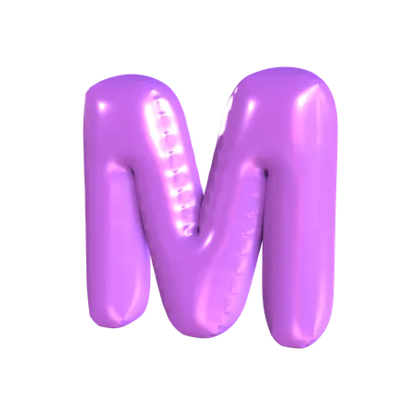 M Latter  3D Icon