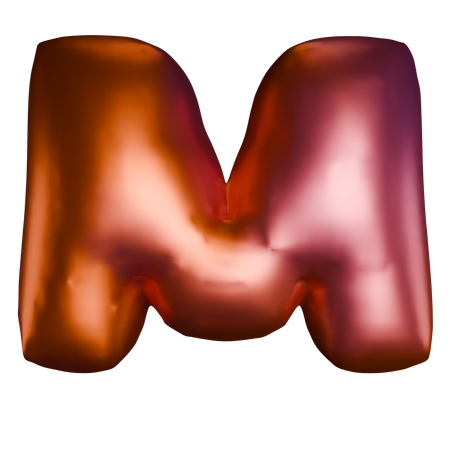 M文字  3D Icon