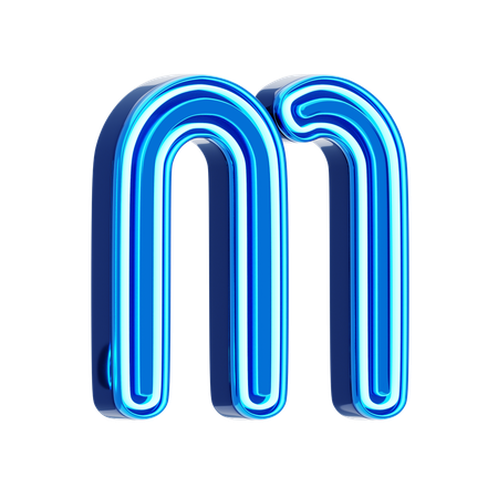 M Letter  3D Icon