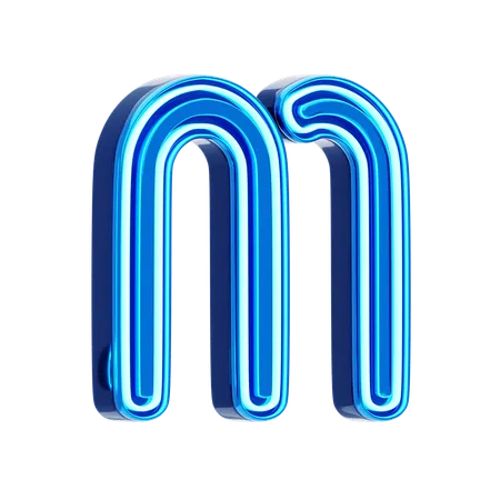 M Letter  3D Icon