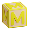 letter m 3d logos