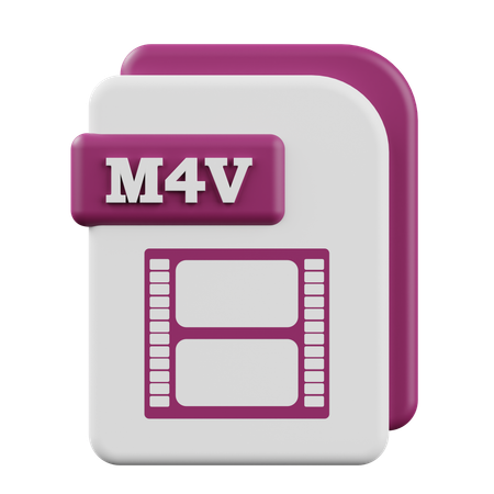 M4V  3D Icon