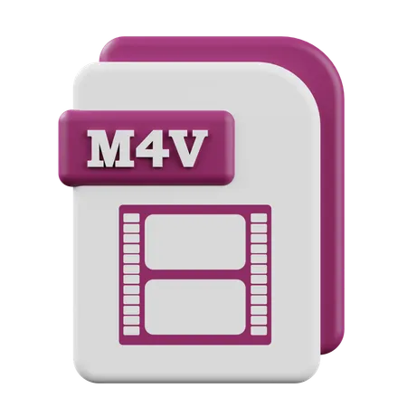 M4V  3D Icon