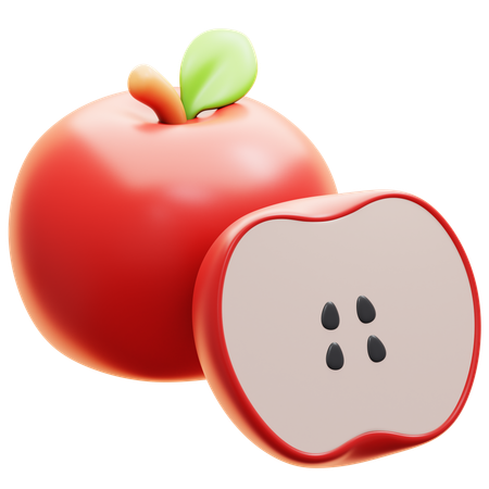 Maçã  3D Icon