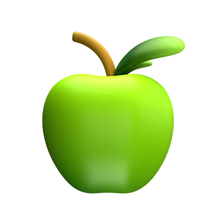 Maçã verde  3D Icon