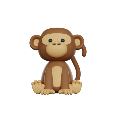 Macaco  3D Icon