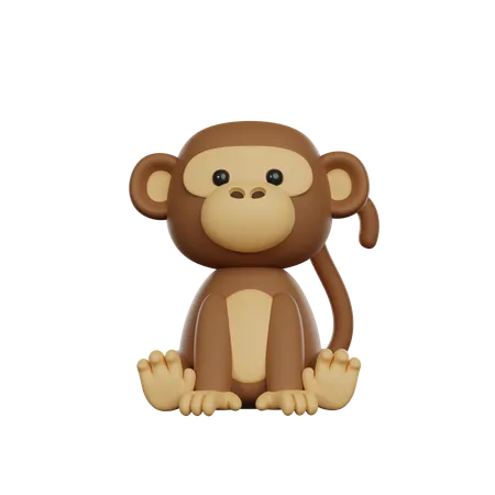 Macaco  3D Icon